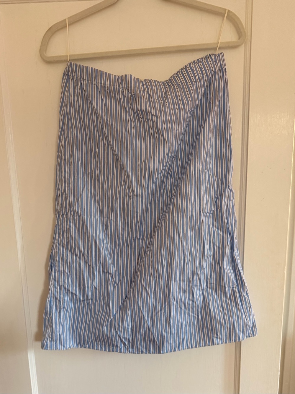 Marni Blue and White Striped Mini Skirt 100% cotton